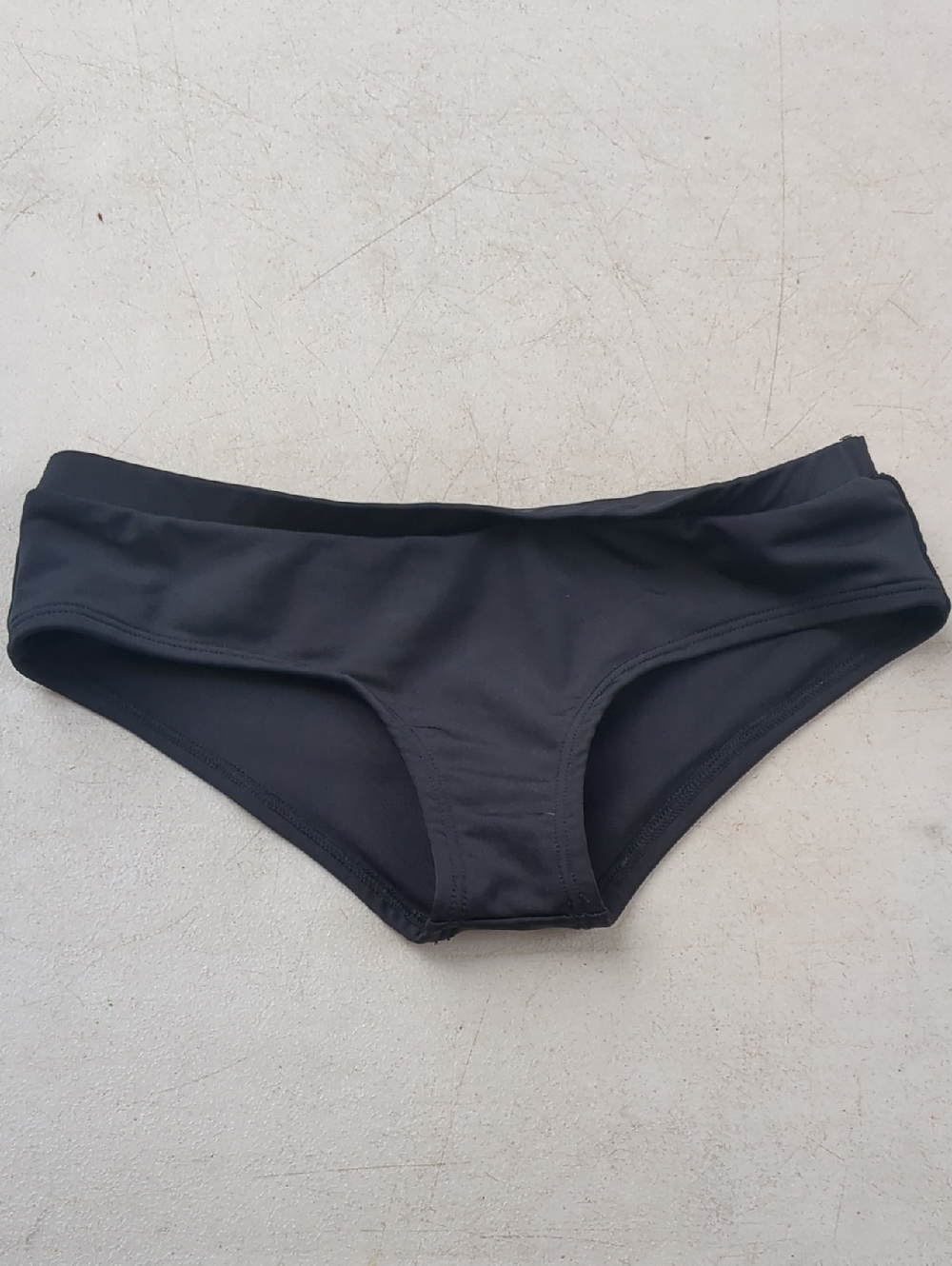 Tavik Solid Black Low-Rise Bikini Bottom